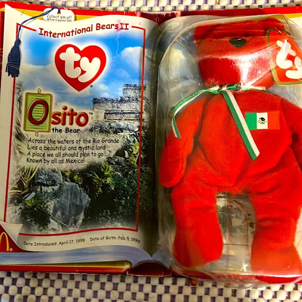 Ty Beanie Babies / Osito 1999 rare /Mac Donald